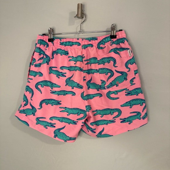 EUC Chubbies Swim Trunks | Size M | Pink Gator Print Quick-Dry - Picture 4 of 6